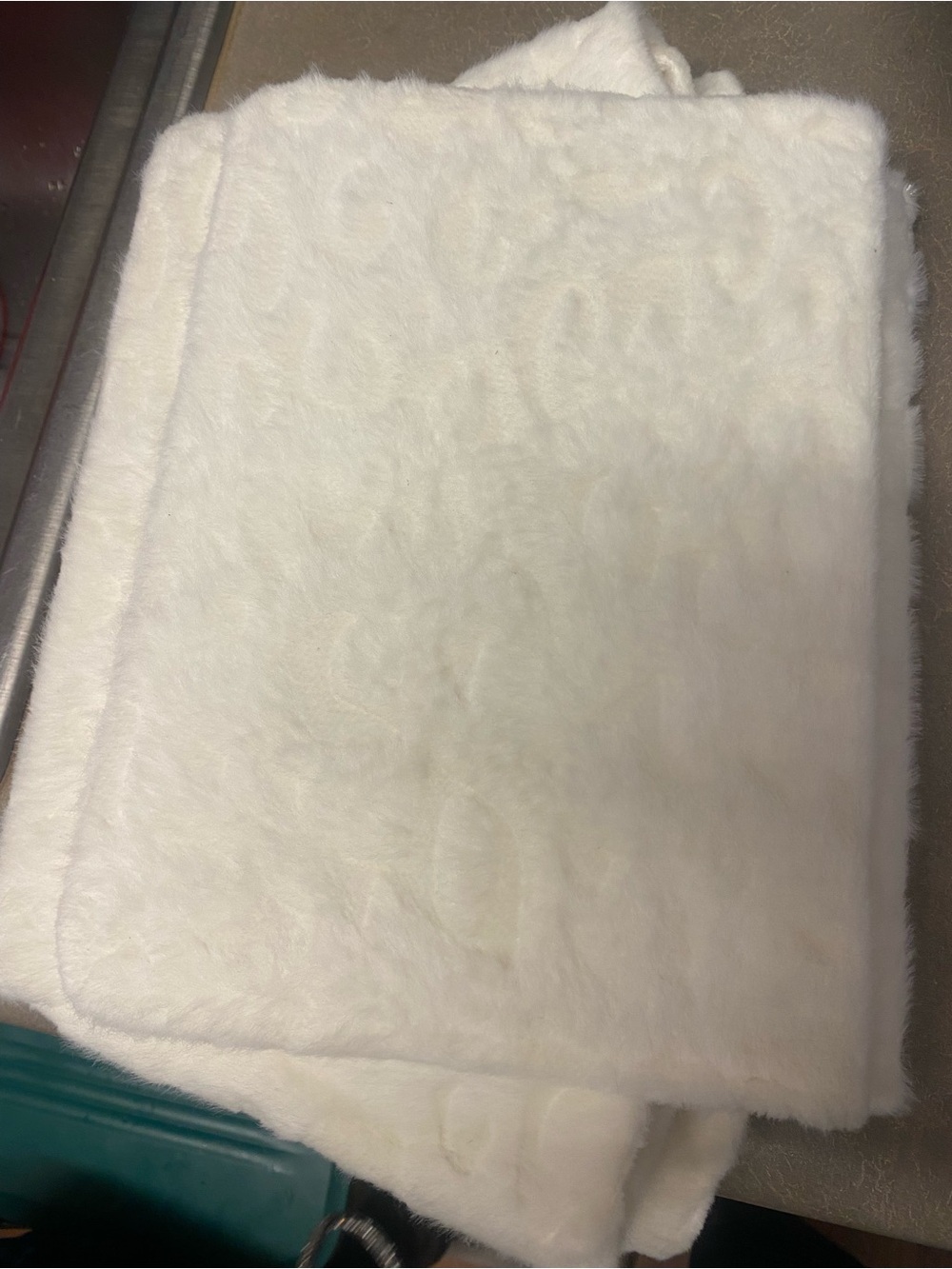 Ugg designer Plush White Faux Fur book/ folder cover - Soft Luxury carrier.